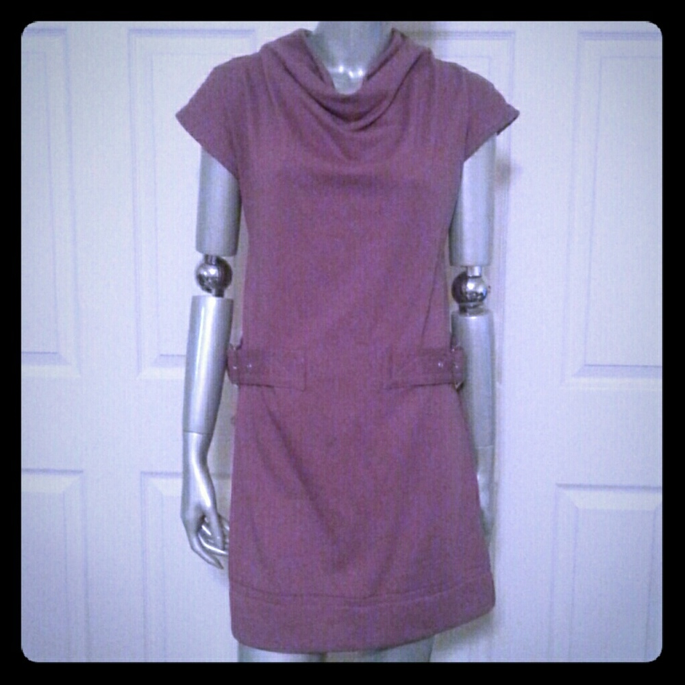 Cowlneck Jersey Dress